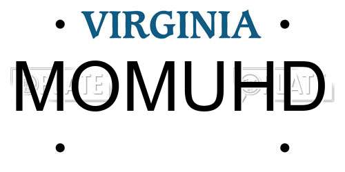 MOMUHD Virginia License Plate