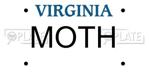 MOTH Virginia License Plate
