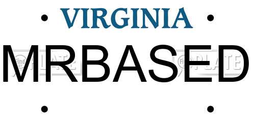 MRBASED Virginia License Plate