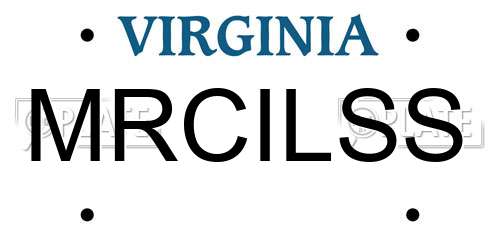 MRCILSS Virginia License Plate