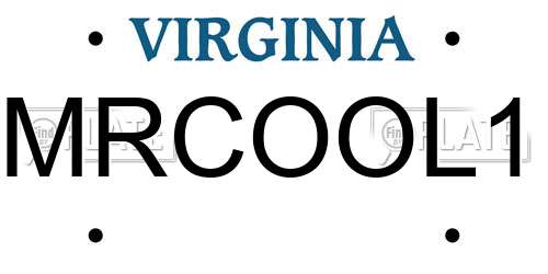 MRCOOL1 Virginia License Plate
