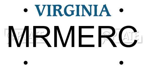 MRMERC Virginia License Plate