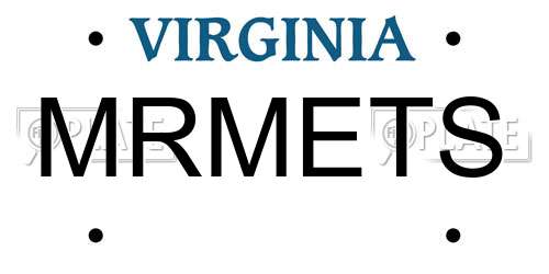 MRMETS Virginia License Plate