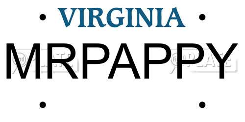 MRPAPPY Virginia License Plate