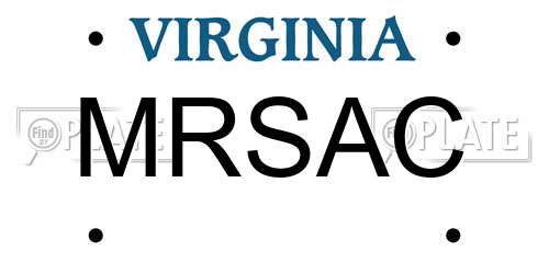MRSAC Virginia License Plate