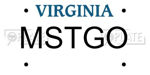 MSTGO Virginia License Plate