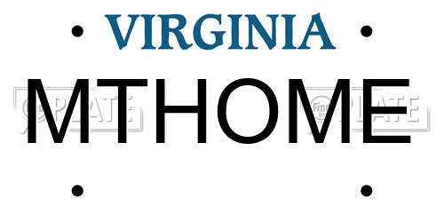MTHOME Virginia License Plate