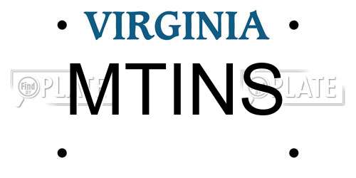 MTINS Virginia License Plate