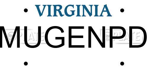 MUGENPD Virginia License Plate
