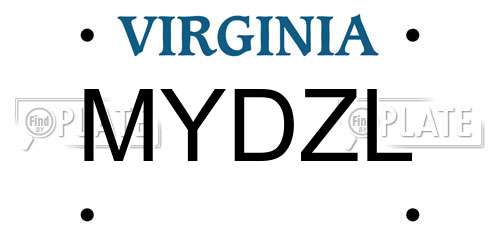 MYDZL Virginia License Plate