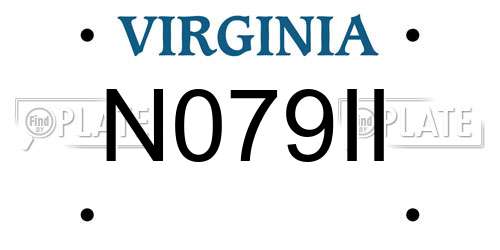 N079II Virginia License Plate
