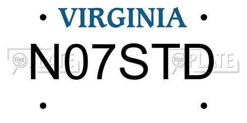 N07STD Virginia License Plate