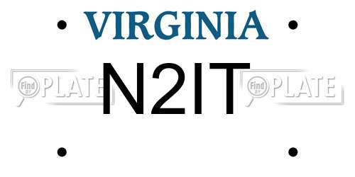 N2IT Virginia License Plate