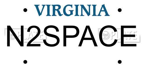 N2SPACE Virginia License Plate