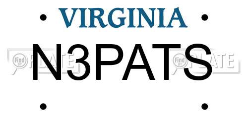 N3PATS Virginia License Plate