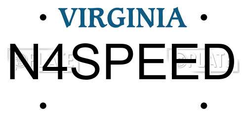 N4SPEED Virginia License Plate