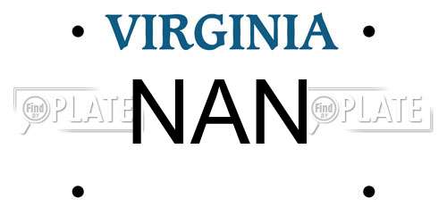 NAN Virginia License Plate