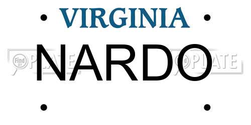 NARDO Virginia License Plate