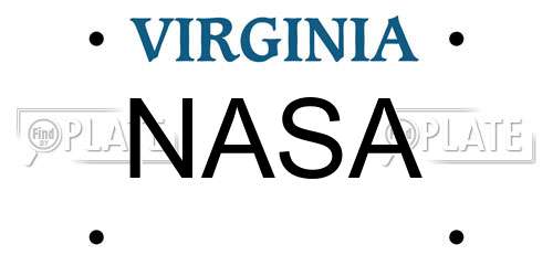 NASA Virginia License Plate