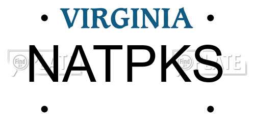 NATPKS Virginia License Plate