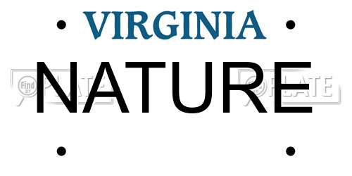 NATURE Virginia License Plate