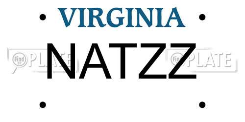 NATZZ Virginia License Plate