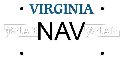 NAV Virginia License Plate