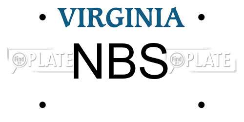 NBS Virginia License Plate