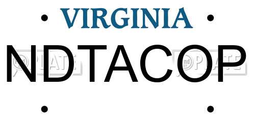 NDTACOP Virginia License Plate