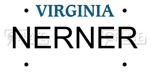 NERNER Virginia License Plate