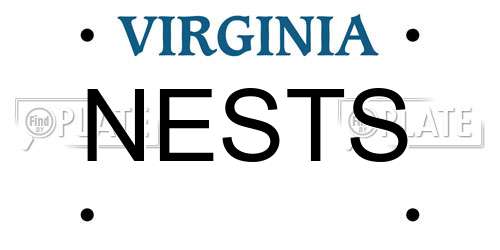 NESTS Virginia License Plate