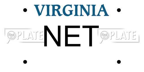 NET Virginia License Plate