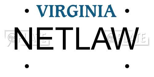 NETLAW Virginia License Plate