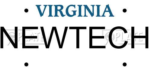 NEWTECH Virginia License Plate