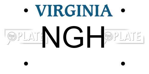 NGH Virginia License Plate