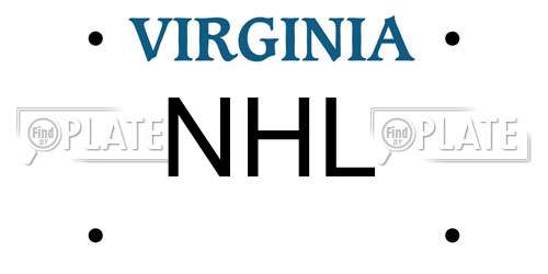 NHL Virginia License Plate
