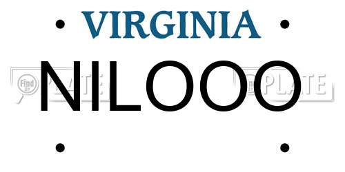 NILOOO Virginia License Plate