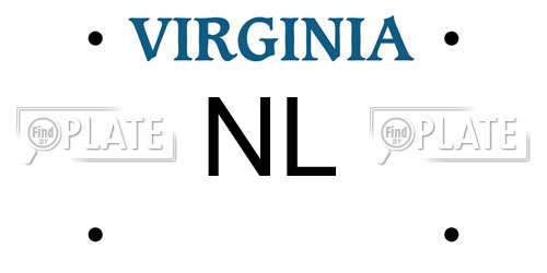 NL Virginia License Plate