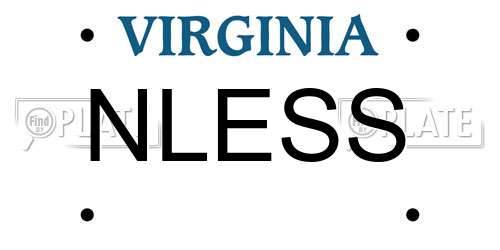 NLESS Virginia License Plate