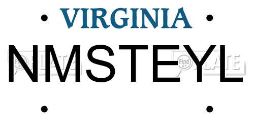 NMSTEYL Virginia License Plate
