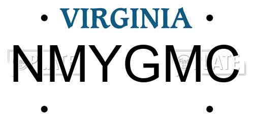 NMYGMC Virginia License Plate