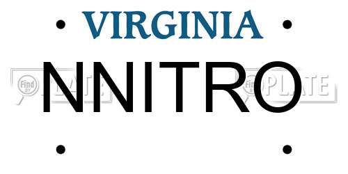 NNITRO Virginia License Plate