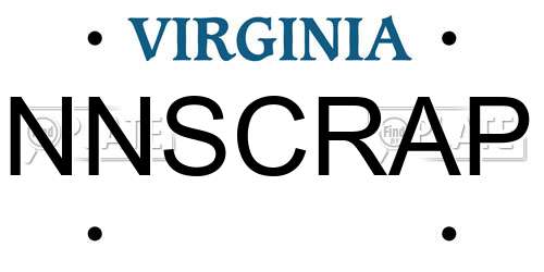 NNSCRAP Virginia License Plate