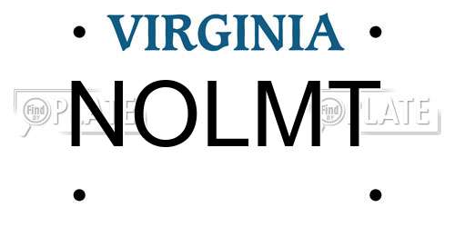 NOLMT Virginia License Plate