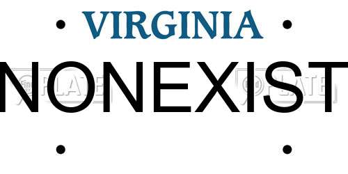 NONEXIST Virginia License Plate