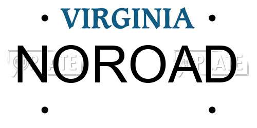 NOROAD Virginia License Plate