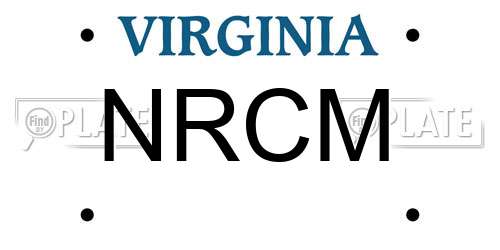 NRCM Virginia License Plate