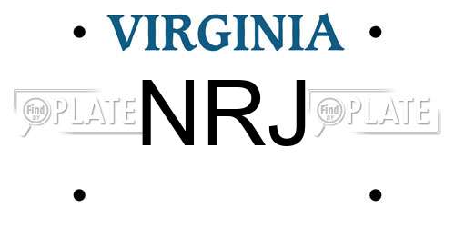 NRJ Virginia License Plate