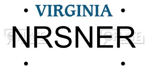NRSNER Virginia License Plate