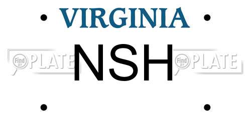 NSH Virginia License Plate